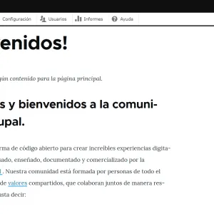 Instalación Drupal: Sitio instalado y funcionando